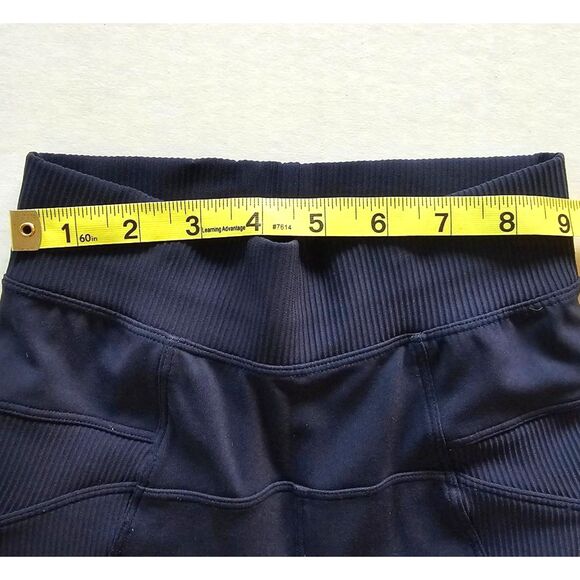 Lululemon ivivva Girls Leggings | Navy Ankle Style | Like New - Picture 6 of 10